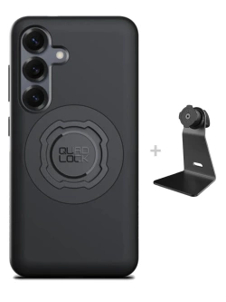 Zestaw na biurko: etui MAG na telefon Samsung Galaxy S25 (magnetyczne) oraz uchwyt Quad Lock