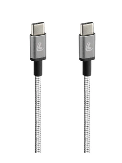 Kabel USB typu C z wyjściem USB typu C Lampa 100 cm metalowy