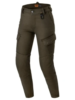 Jeansy motocyklowe damskie Shima Recon zielone