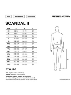 Spodnie motocyklowe tekstylne Rebelhorn Scandal II czarne