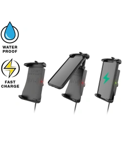 Uchwyt na telefon RAM Quick-Grip do ładowania bezprzewodowego 15W