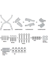 Stelaż pod kufer centralny Monokey Kappa Honda CB 650 R/ CBR 650 R (21-) [bez płyty montażowej]