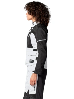 Kurtka motocyklowa damska tekstylna REV’IT! Convergent H2O szaro-czarna