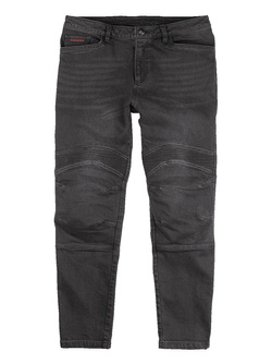 Jeansy motocyklowe Icon Slabtown czarne