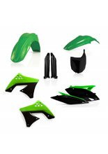 Pełny zestaw plastików Acerbis Kawasaki KX 250 F [09-12] czarno-zielony