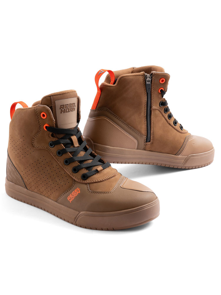 Buty motocyklowe Rebelhorn Spike brązowe