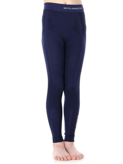 Kalesony chłopięce Brubeck Active Wool niebieskie