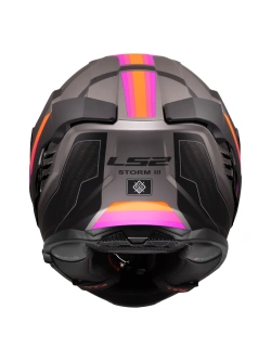 Kask integralny LS2 FF818 Storm III Sporty szaro-pomarańczowo-różowy