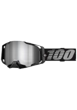 Gogle motocyklowe 100% Armega z szybką lustrzaną czarno-szare