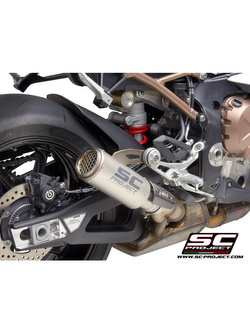 Tłumik SC-Project, CR-T Carbon / Tytan (Z tytanową siatką na wylocie) (Slip On) - BMW S 1000 RR [20-22]