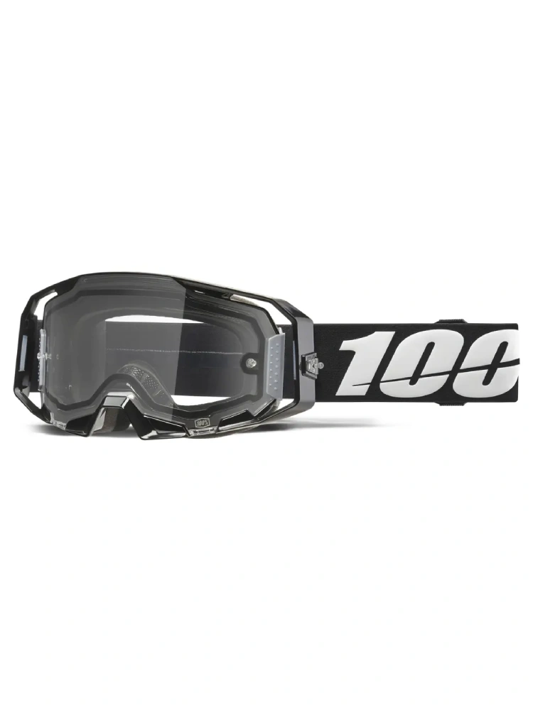 Gogle motocyklowe 100% ARmatic Enduro z przeźroczystą szybką czarne
