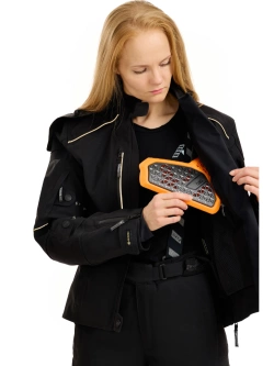 Kurtka motocyklowa damska tekstylna Rukka FlexoRina czarno-brązowa