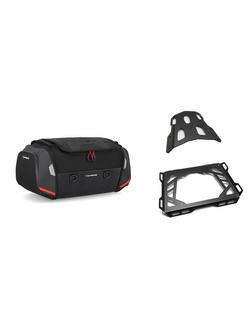 Zestaw: torba na tył Rackpack  + stelaż Street-Rack SW-MOTECH Suzuki DL650 V-Strom/XT (16-25) (pojemność 32,0-42,0 l)