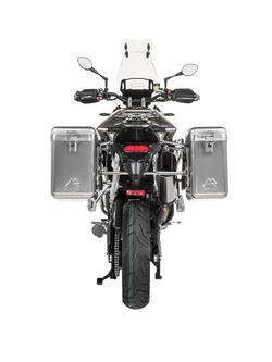 Zestaw: kufry boczne srebrne Zega Mundo + stelaże srebrne Touratech Triumph Tiger 900 Rally (19-) (31+38L)
