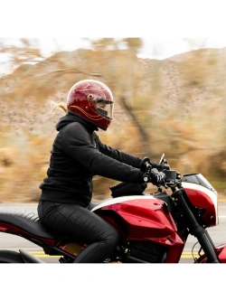 Kask integralny Biltwell Gringo S Flames czerwono-złoty