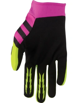 Rękawice cross dziecięce Thor Launchmode Shockie różowe-fluo