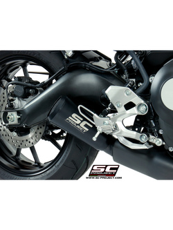 Pełny układ wydechowy 3-1, SC-Project 70's Conical Stainless Steel [Czarny mat] - Yamaha XSR [16-20]