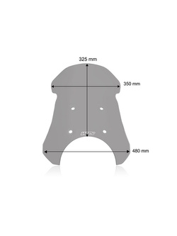 Szyba motocyklowa WRS Touring Royal Enfield Himalayan 450 (24-) przyciemniana
