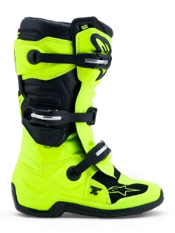 Buty enduro dziecięce Alpinestars MX Tech 7S czarno-żółte-fluo