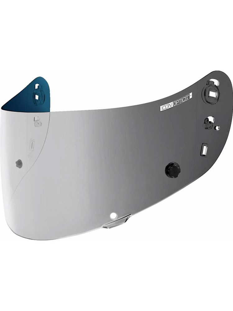 Szybka na zrywki Optics Tracshield do kasku Icon Airframe Pro, Airform, Airmada lustrzana srebrna