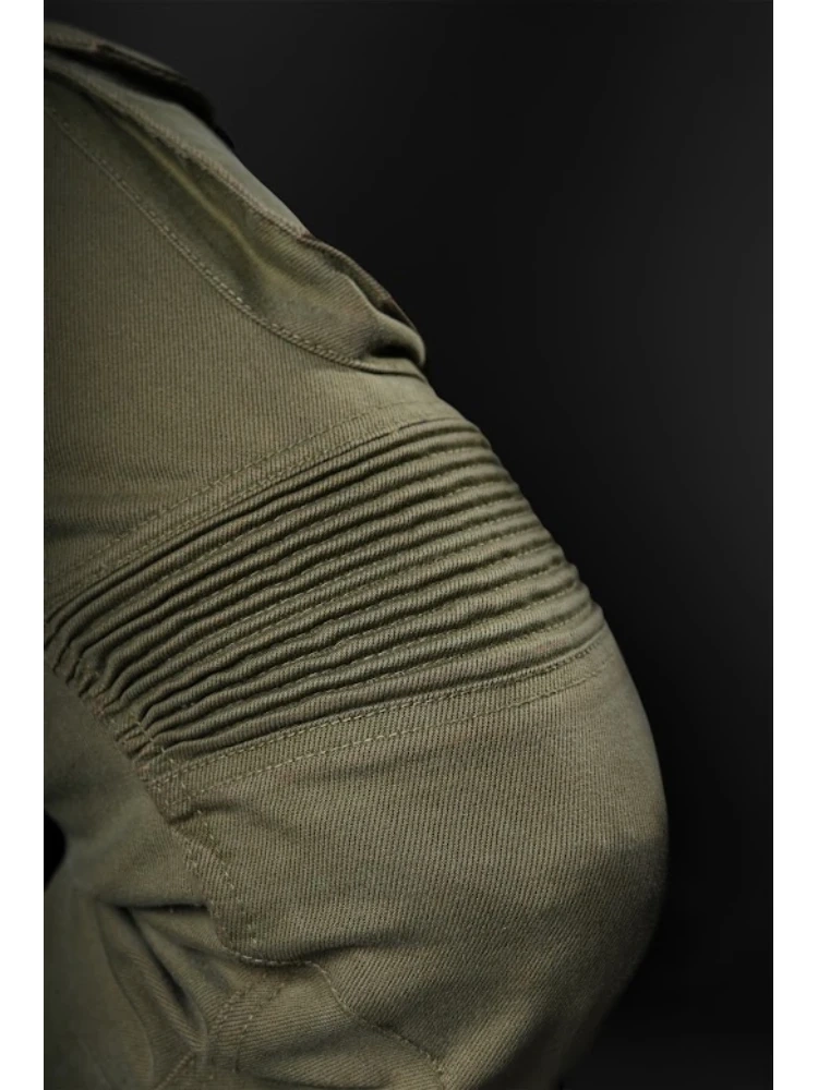 Jeansy motocyklowe 4SR Tourismo zielone