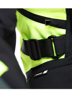 Kurtka motocyklowa tekstylna damska Dainese Carve Master 3 Gore-Tex czarno-fluo żółta