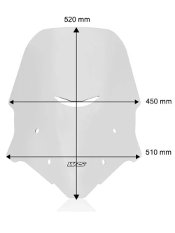 Szyba motocyklowa WRS Caponord Benelli TRK 702/ X (23-24) przezroczysta
