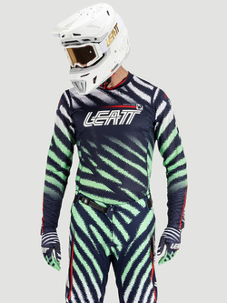 Bluza enduro Leatt Moto 5.5 UltraWeld Matcha niebiesko-zielona