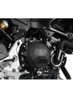 Osłona pokrywy pompy wodnej R&G Racing BMW/ Voge (wybrane modele) czarna [mocowana na prawą stronę]