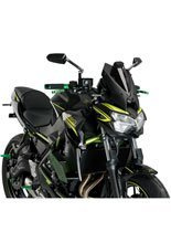 Boczne spoilery dociskowe Puig Kawasaki Z650 (20-) zielone