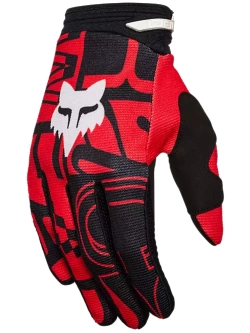 Rękawice cross dziecięce Fox 180 Race Spec czarno-czerwone