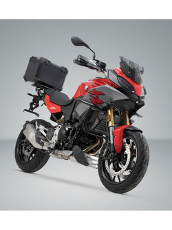 Zestaw: kufer centralny czarny TRAX ADV + stelaż Street-rack SW-Motech BMW F 900 R / XR [19-] [pojemność: 38 L]