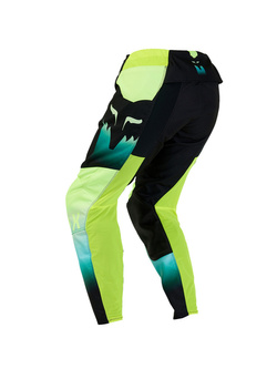 Spodnie cross damskie Fox 180 Flora czarno-żółto-niebieskie