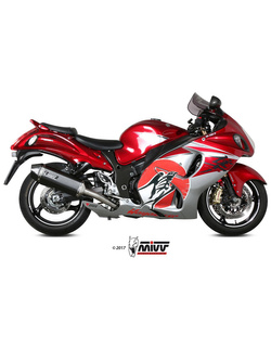 Tłumiki motocyklowe Slip-On Line (Speed Edge) MIVV do Suzuki GSX-R 1300 Hayabusa (08-17) czarne