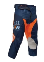 Spodnie cross dziecięce Thor Launchmode Futura niebiesko-pomarańczowe