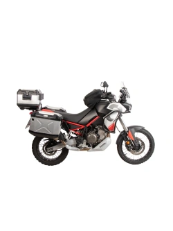 Zestaw: kufry boczne + stelaże Hepco&Becker Xplorer Cutout Aprilia Tuareg 660 (25-) srebrne