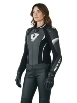 Kurtka motocyklowa damska skórzana REV’IT! Xena 4 Pro czarno-biała