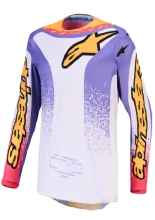 Bluza cross dziecięca Alpinestars MX Fluid Drag biało-niebiesko-żółte