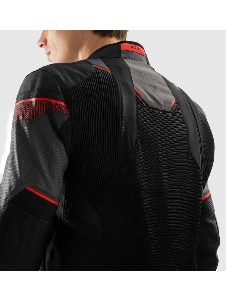 Kurtka motocyklowa tekstylna Rebelhorn Hiflow V czarno-szaro-czerwona
