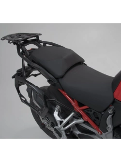Zestaw: kufry boczne DUSC L + kufer centralny DUSC XL + stelaże SW-Motech Ducati Multistrada V4 (20-)/ Rally (23-) [poj.: 1 x 55l + 2 x 41l]