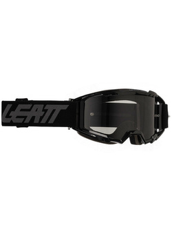 Gogle motocyklowe z lekko przyciemnianą szybą Leatt Vizion 3.5 Stealth czarne