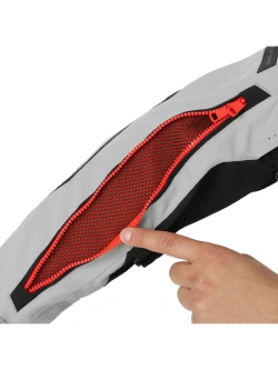 Kurtka motocyklowa tekstylna Shima Hero 3.0 G2 szaro-czerwona