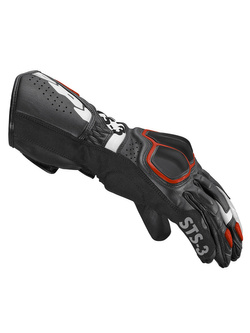 Rękawice motocyklowe Spidi STS-3 czarno-biało-czerwone