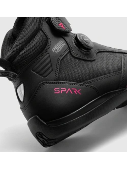 Buty motocyklowe Rebelhorn Spark 3 czarno-różowe