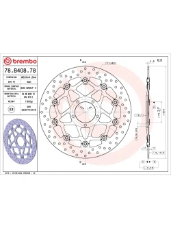 Tarcza Hamulcowa Brembo Serie Oro Floating Prime Line Ducati (wybrane modele) [śr. 320 mm]