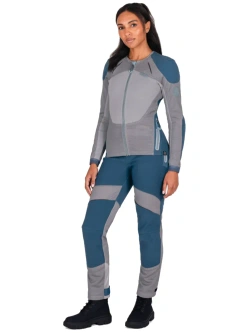 Koszula z ochraniaczami damska Knox Urbane Pro Move niebiesko-szara