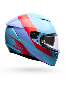 Kask integralny Bell Lithium niebiesko-fioletowo-czerwony