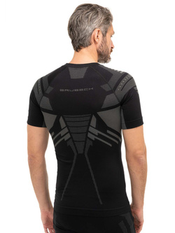 Koszulka termoaktywna Brubeck Dry czarno-szara