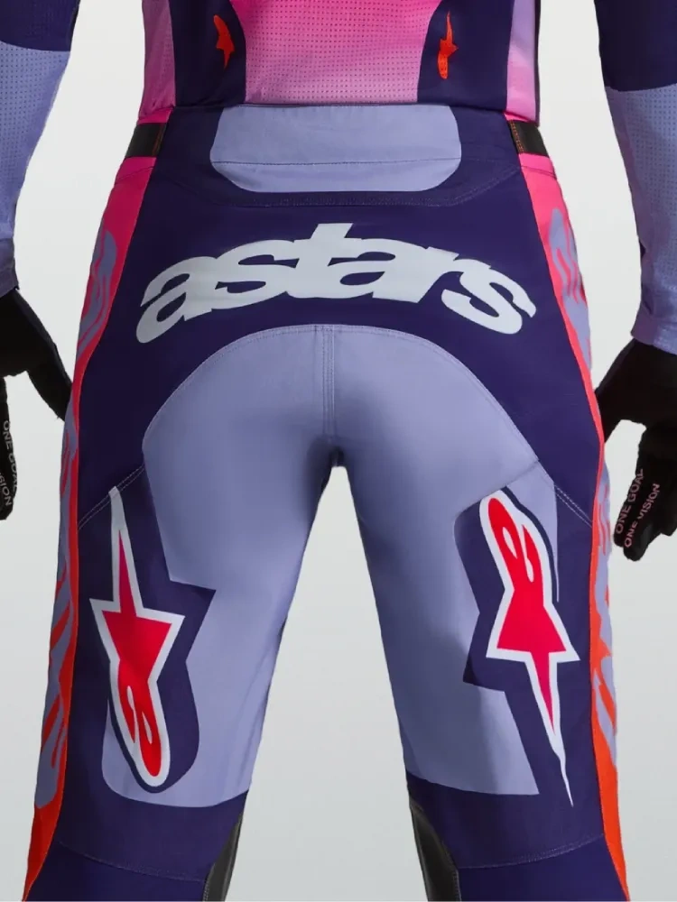 Spodnie cross Alpinestars MX Racer Air Hunt fioletowo-różowe