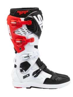 Buty enduro Sidi Crossfire 3 SRS biało-czarno-czerwone